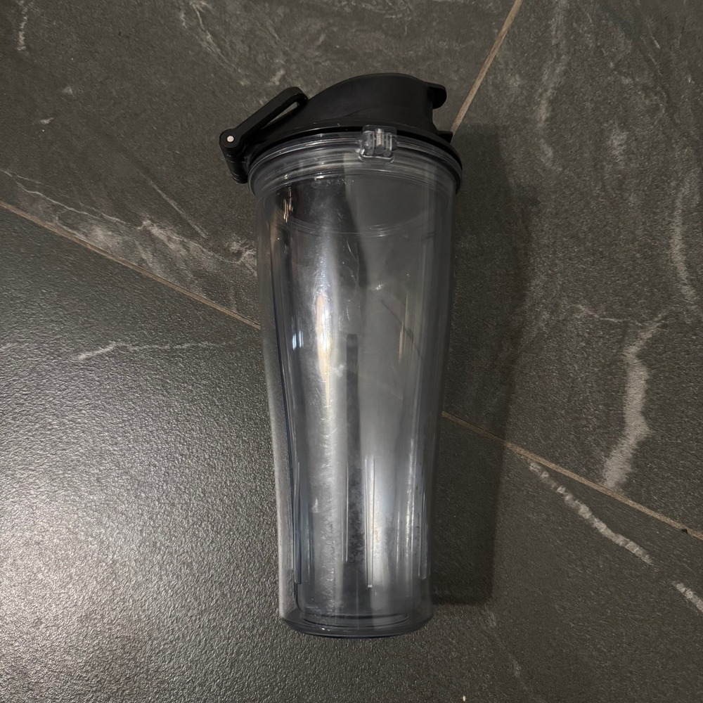 Vitamix 20oz Personal Blender Travel Cup with Flip Top Lid Clear Black